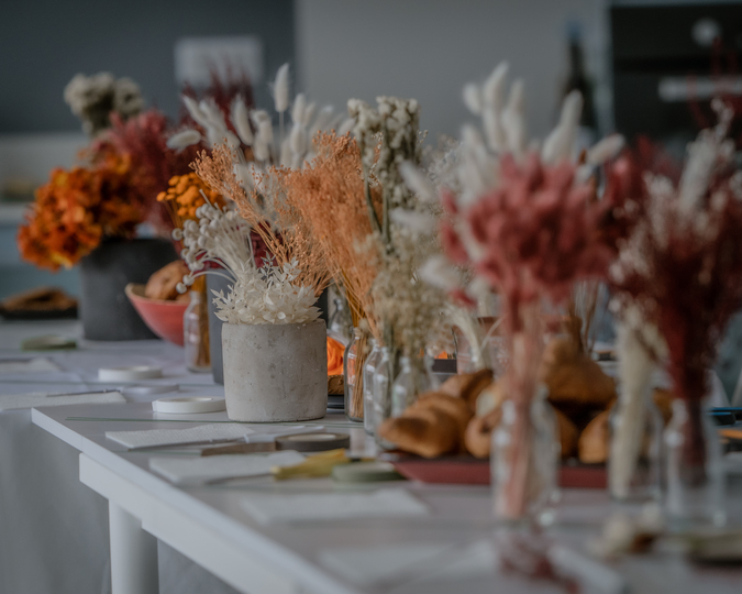 Atelier Fleurs séchées - Accessoires de mariage en terre cuite