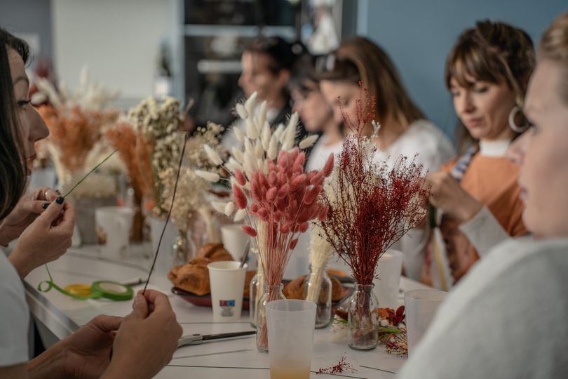 Atelier Fleurs séchées - Accessoires de mariage en terre cuite