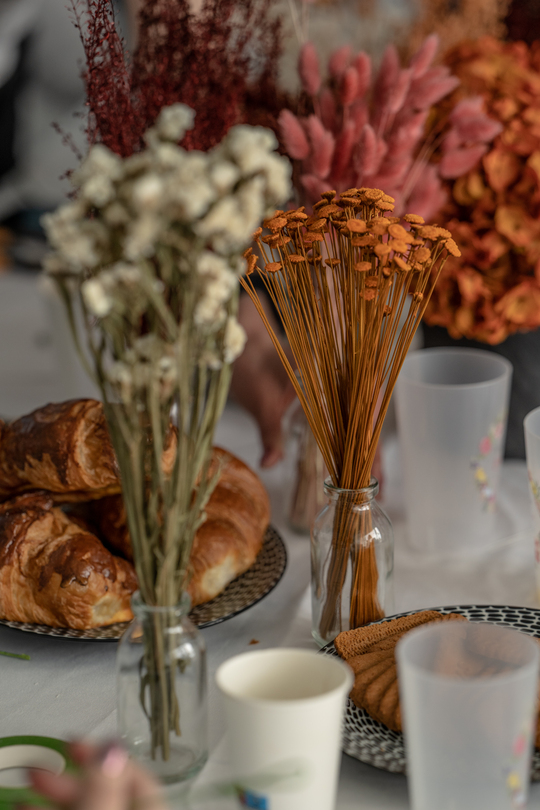 Atelier Fleurs séchées - Accessoires de mariage en terre cuite