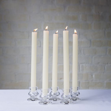 Chandeliers en verre pour bougies coniques