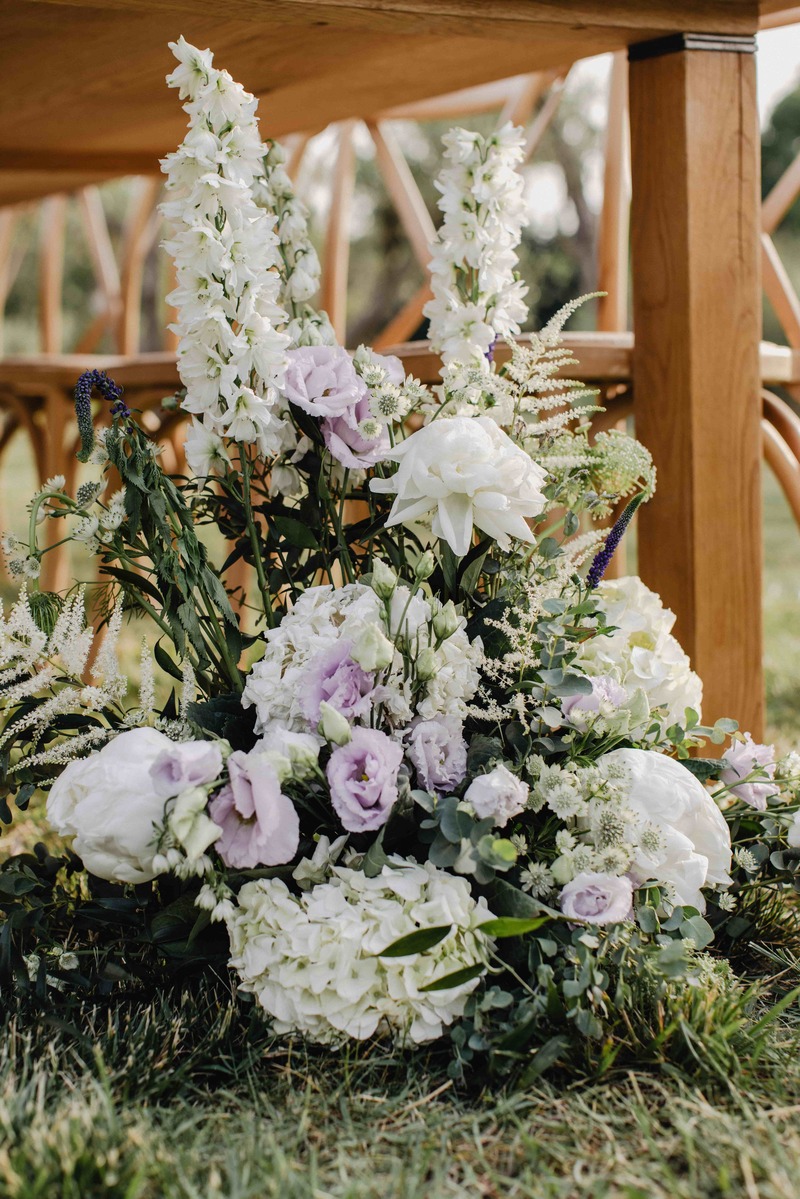 Créations de fleurs fraîches pour mariage