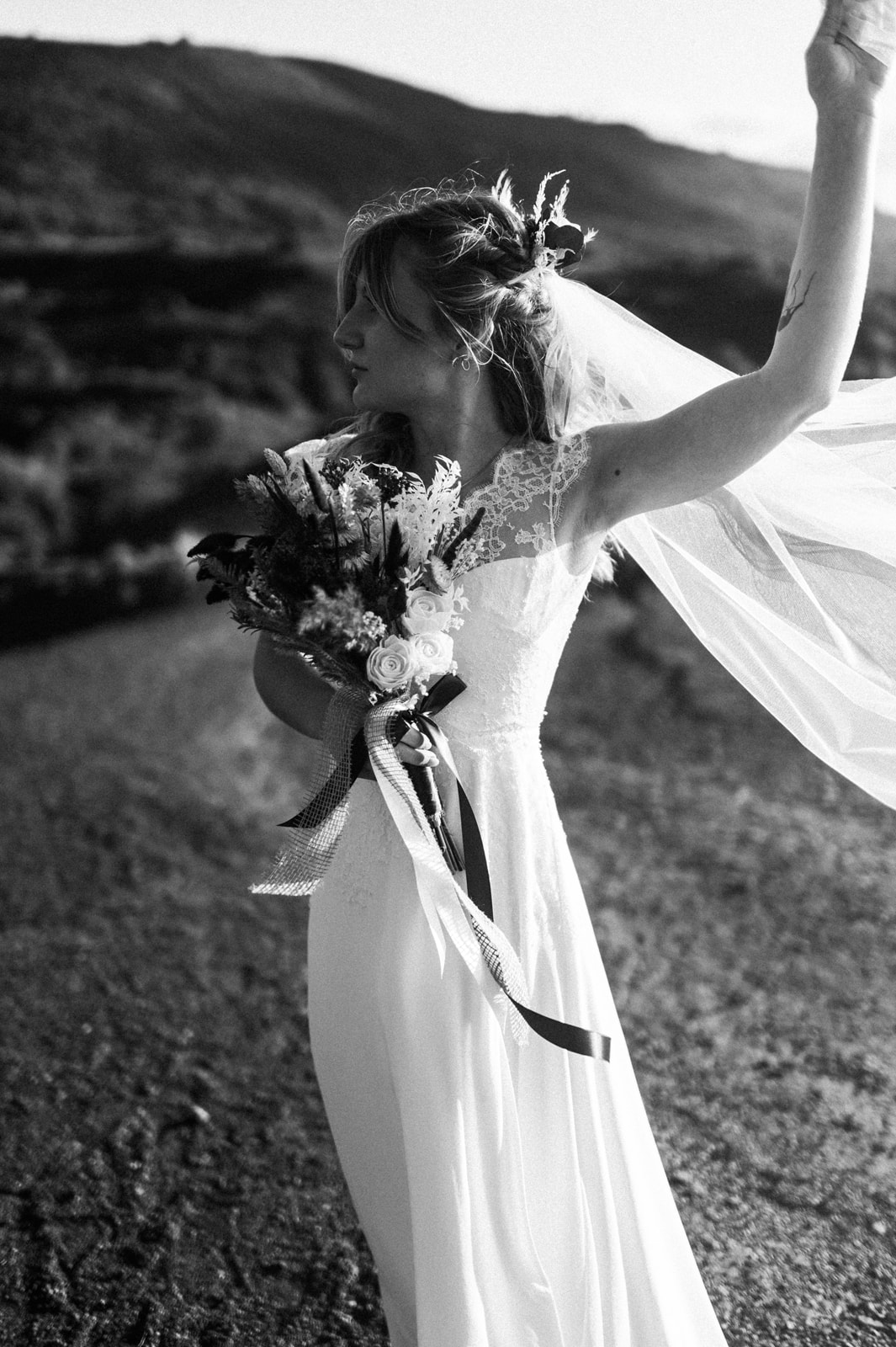 Séance photo fleurs séchées au Canyon Du Diable sur Terre Rouge