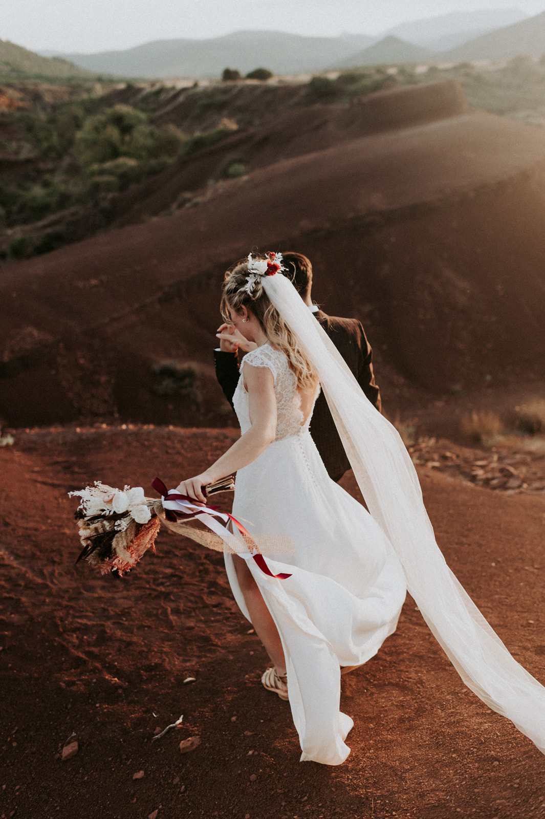 Séance photo fleurs séchées au Canyon Du Diable sur Terre Rouge